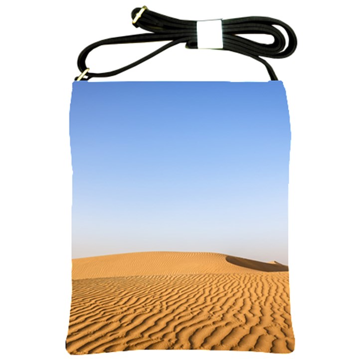 Desert Dunes With Blue Sky Shoulder Sling Bags