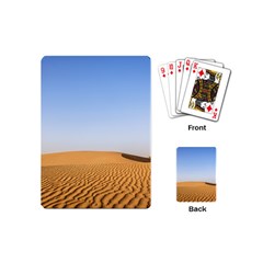 Desert Dunes With Blue Sky Playing Cards (mini)  by Ucco