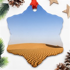 Desert Dunes With Blue Sky Ornament (snowflake)