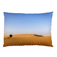 Desert Dunes With Blue Sky Pillow Case (two Sides) by Ucco