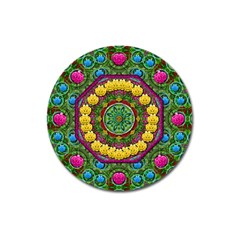 Bohemian Chic In Fantasy Style Magnet 3  (round) by pepitasart