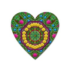 Bohemian Chic In Fantasy Style Heart Magnet by pepitasart