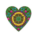 Bohemian Chic In Fantasy Style Heart Magnet Front