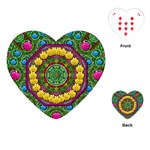 Bohemian Chic In Fantasy Style Playing Cards (Heart)  Front