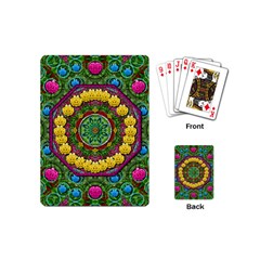 Bohemian Chic In Fantasy Style Playing Cards (mini)  by pepitasart