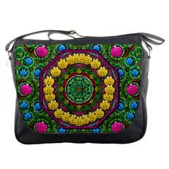 Bohemian Chic In Fantasy Style Messenger Bags by pepitasart