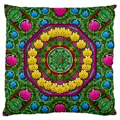 Bohemian Chic In Fantasy Style Large Cushion Case (one Side) by pepitasart