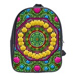 Bohemian Chic In Fantasy Style School Bag (XL) Front