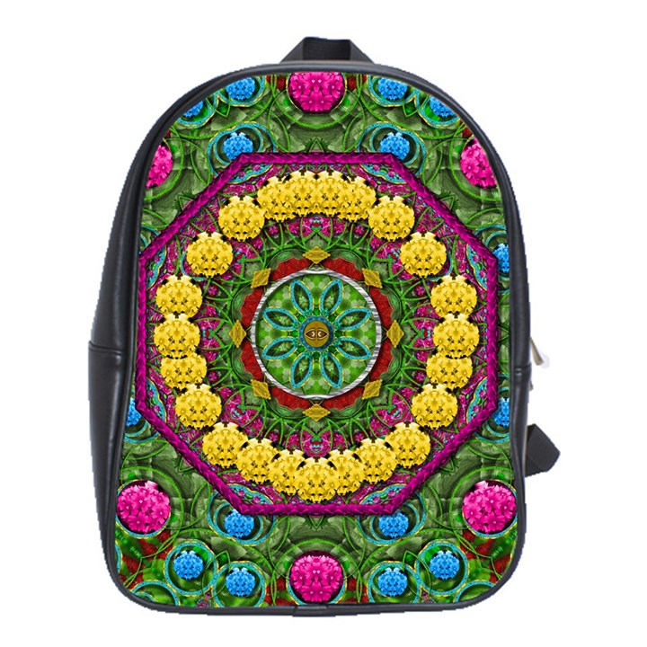 Bohemian Chic In Fantasy Style School Bag (XL)