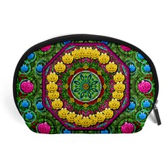 Bohemian Chic In Fantasy Style Accessory Pouches (large)  by pepitasart