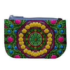 Bohemian Chic In Fantasy Style Large Coin Purse by pepitasart