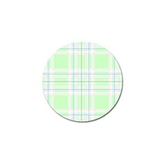 Green Pastel Plaid Golf Ball Marker by allthingseveryone