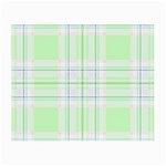 Green Pastel Plaid Small Glasses Cloth Front