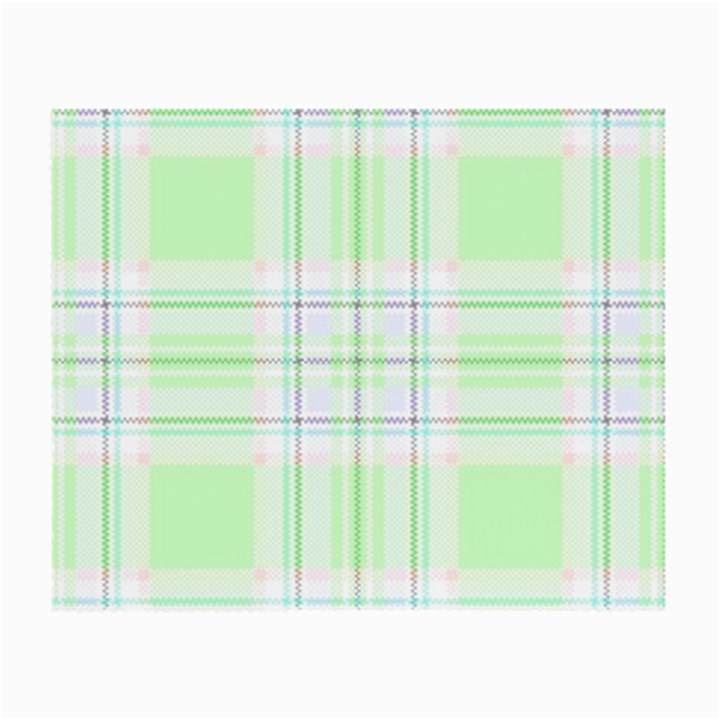 Green Pastel Plaid Small Glasses Cloth