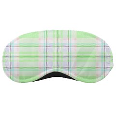 Green Pastel Plaid Sleeping Masks by allthingseveryone