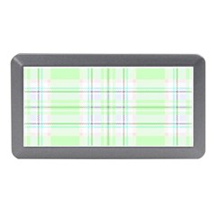 Green Pastel Plaid Memory Card Reader (mini) by allthingseveryone