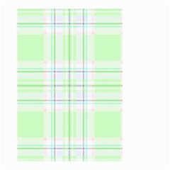 Green Pastel Plaid Small Garden Flag (two Sides)