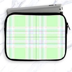 Green Pastel Plaid Apple Ipad 2/3/4 Zipper Cases by allthingseveryone