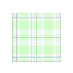 Green Pastel Plaid Satin Bandana Scarf by allthingseveryone