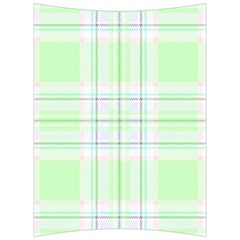 Green Pastel Plaid Back Support Cushion