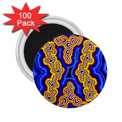 Emu Dreaming 2 25  Magnets (100 Pack)  by hogartharts