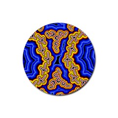 Emu Dreaming Rubber Round Coaster (4 Pack)  by hogartharts