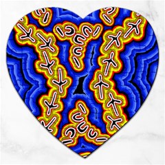 Emu Dreaming Jigsaw Puzzle (heart) by hogartharts