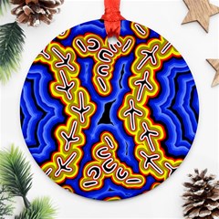 Emu Dreaming Round Ornament (two Sides)