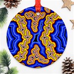 Emu Dreaming Round Ornament (Two Sides) Front