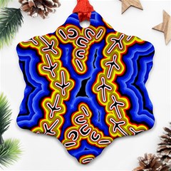 Emu Dreaming Snowflake Ornament (two Sides)