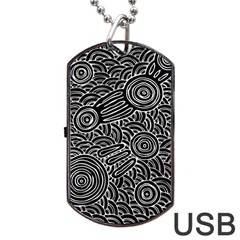 Meeting Places Dog Tag Usb Flash (two Sides)