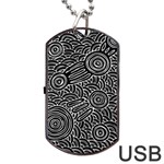 Meeting Places Dog Tag USB Flash (Two Sides) Back