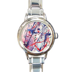 Messy Love Round Italian Charm Watch