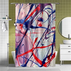 Messy Love Shower Curtain 48  X 72  (small)  by LaurenTrachyArt