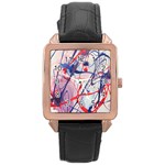 Messy Love Rose Gold Leather Watch  Front