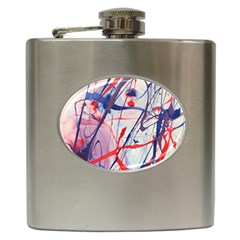 Messy Love Hip Flask (6 Oz) by LaurenTrachyArt