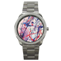 Messy Love Sport Metal Watch by LaurenTrachyArt