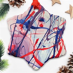 Messy Love Snowflake Ornament (two Sides)