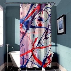 Messy Love Shower Curtain 36  X 72  (stall)  by LaurenTrachyArt