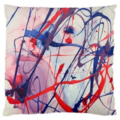 Messy Love Large Cushion Case (two Sides) by LaurenTrachyArt