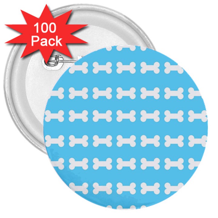 Dog Bone Background Dog Bone Pet 3  Buttons (100 pack) 