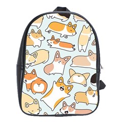 Corgilicious Corgi Doodle Art School Bag (xl)