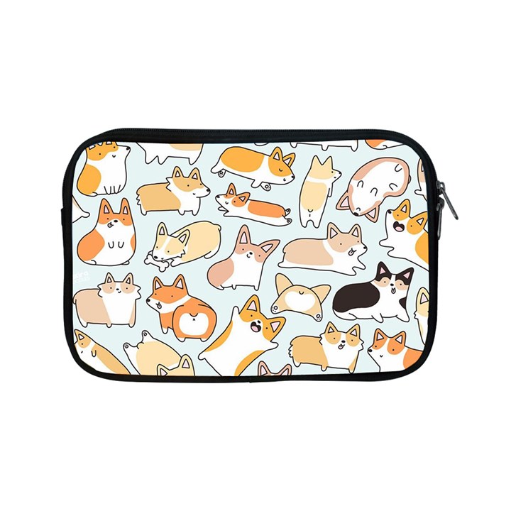 Corgilicious Corgi Doodle Art Apple iPad Mini Zipper Cases