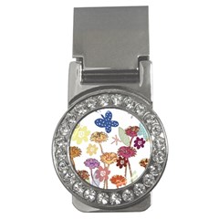 Flowers Butterflies Dragonflies Money Clips (cz)  by Celenk