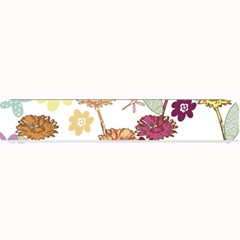 Flowers Butterflies Dragonflies Small Bar Mats by Celenk