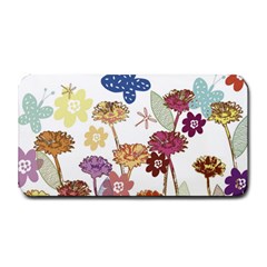 Flowers Butterflies Dragonflies Medium Bar Mats by Celenk