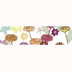 Flowers Butterflies Dragonflies Large Bar Mats by Celenk