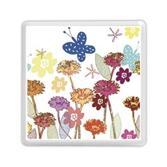 Flowers Butterflies Dragonflies Memory Card Reader (square)  by Celenk