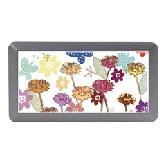 Flowers Butterflies Dragonflies Memory Card Reader (mini) by Celenk