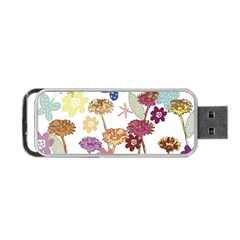 Flowers Butterflies Dragonflies Portable Usb Flash (two Sides) by Celenk